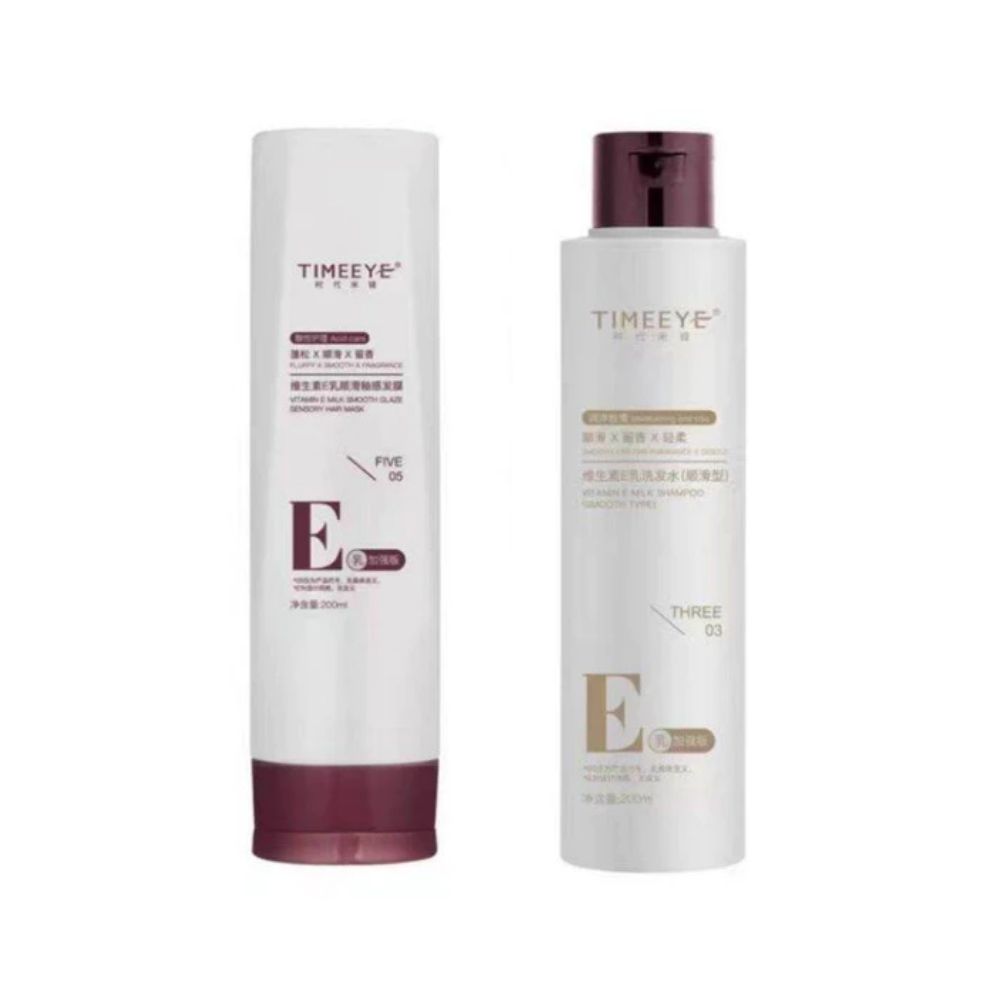IRO (23) Timeeye Vitamin E Milk Wash Sheath Group Oil Control Shampoo and Hair Mask Set 200ml + 200ml - Image 1